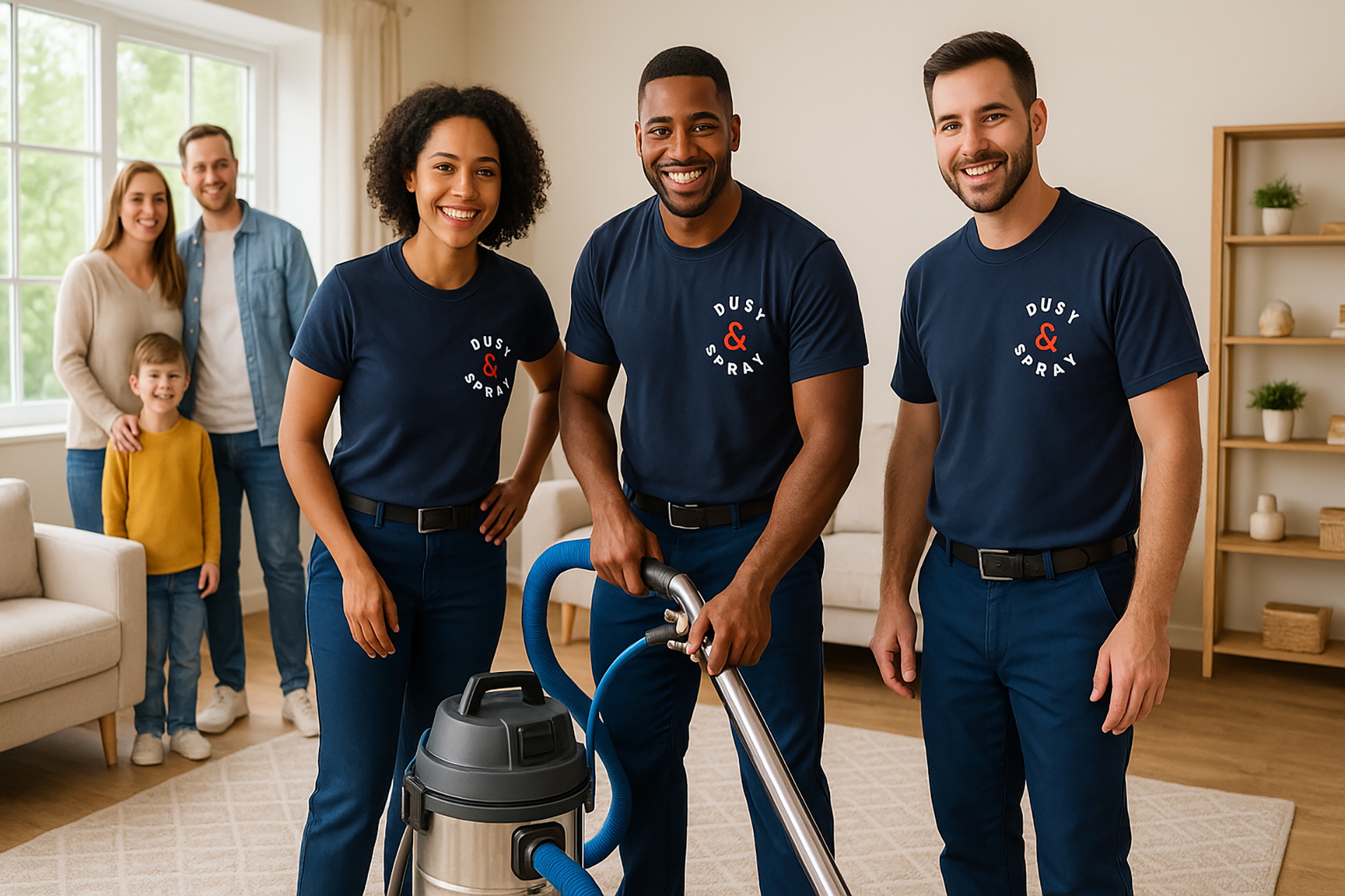 dust & spray carpet cleaning